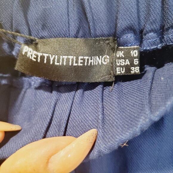 PrettyLittleThings Blue Casual Pants for Women size 6 - Picture 3 of 10